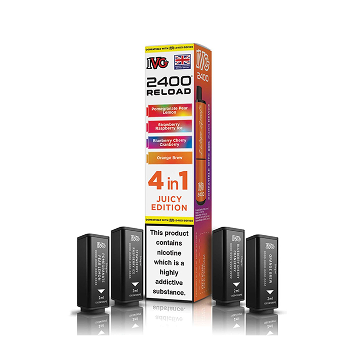 Juicy Edition IVG 2400 Reload Refill Pods (x4)