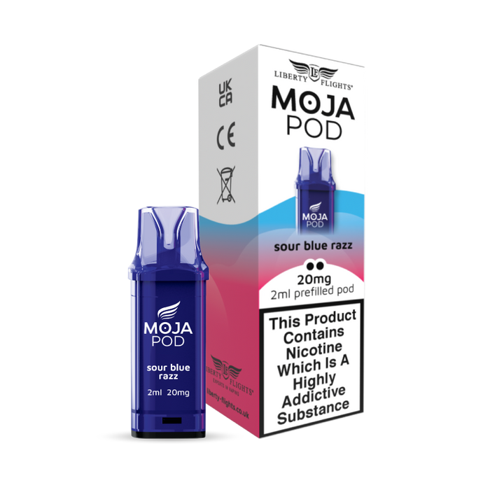 MOJA POD Refill - Sour Blue Razz Liberty Flights MOJA POD Refill - Sour Blue Razz Liberty Flights