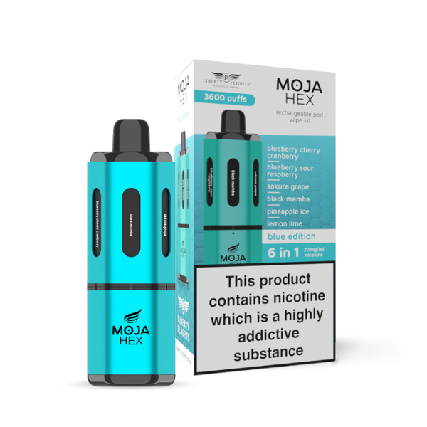 moja vape pen rechargeable MOJA Hex Pod Kit - 6-in-1
