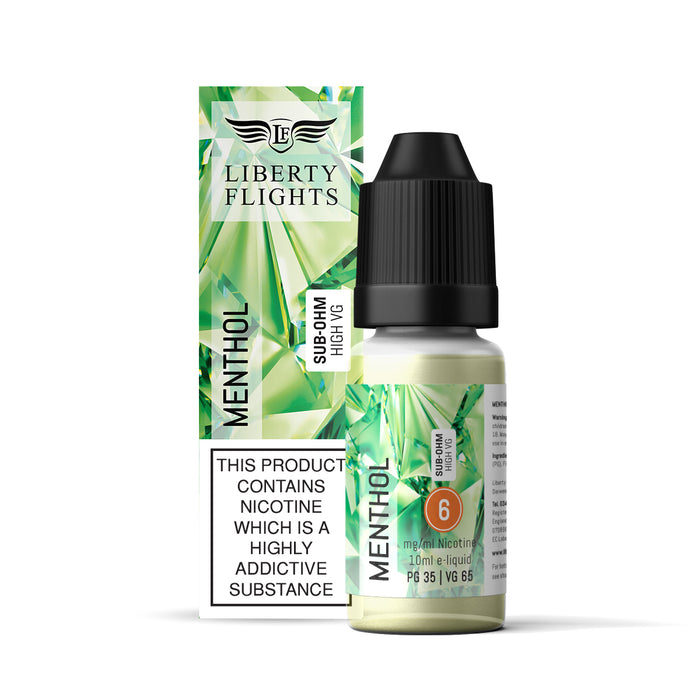 Menthol VG E Liquid Liberty Flights Menthol VG E Liquid Liberty Flights