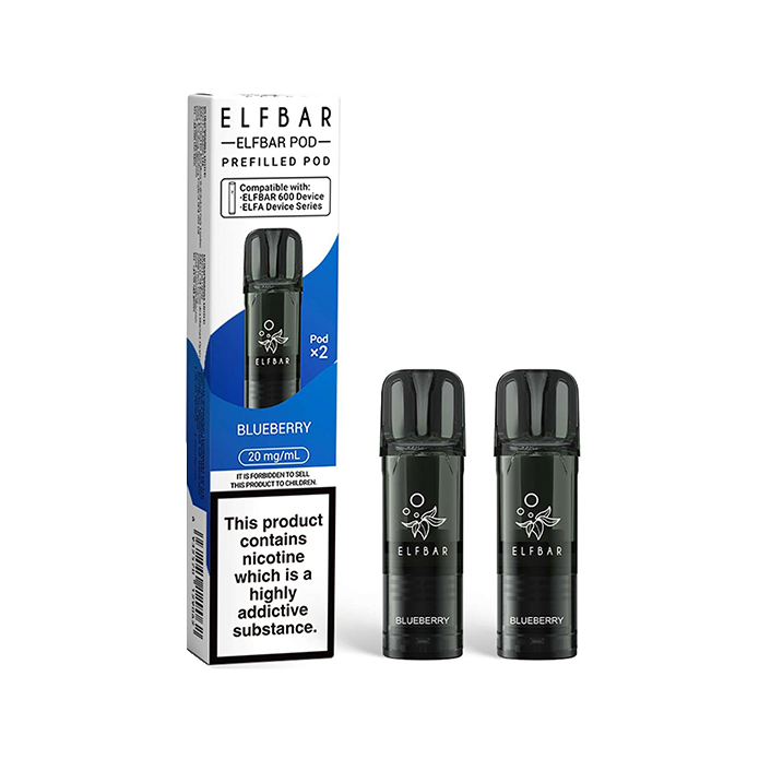 Blueberry Elf Bar 600 Pods (2-Pack) | 3 for 12 Liberty Flights Blueberry Elf Bar 600 Pods (2-Pack) | 3 for 12 Liberty Flights