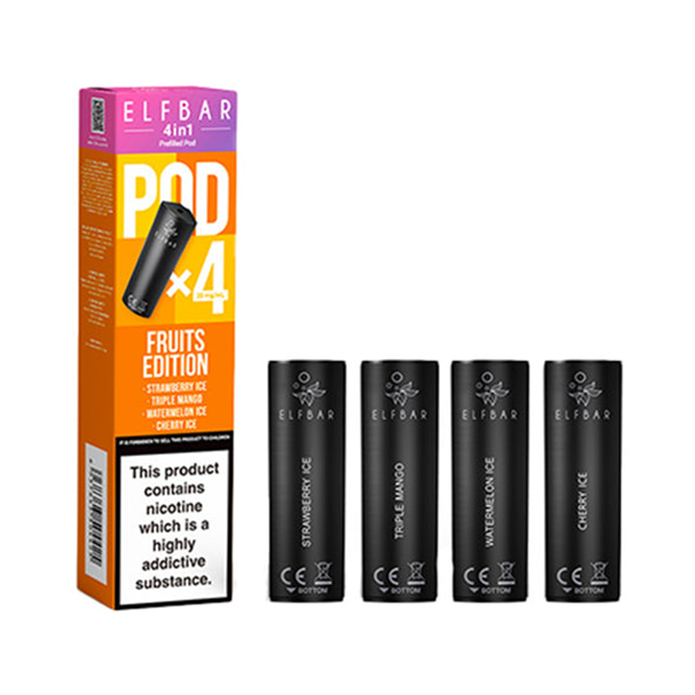 Elf Bar 4 In 1 Prefilled Pods 4 x 2ml, 20mg Nic Salt Liberty Flights Elf Bar 4 In 1 Prefilled Pods 4 x 2ml, 20mg Nic Salt Liberty Flights
