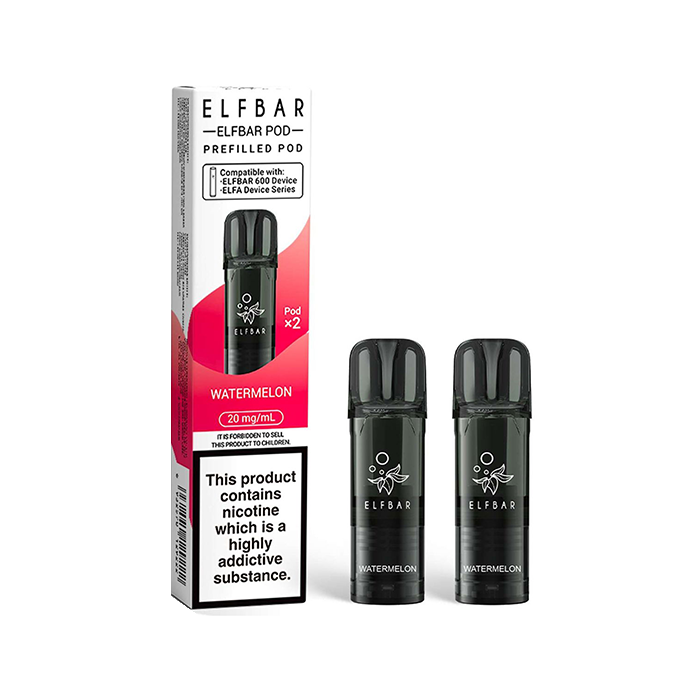Watermelon Elf Bar 600 Pods (2-Pack) | 3 for 12 Liberty Flights Watermelon Elf Bar 600 Pods (2-Pack) | 3 for 12 Liberty Flights